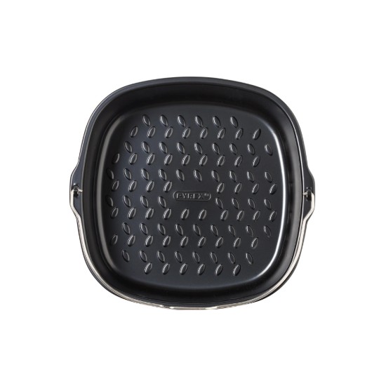 Recipient patrat pentru friteuza cu aer cald, otel, 21 x 20 cm - Pyrex