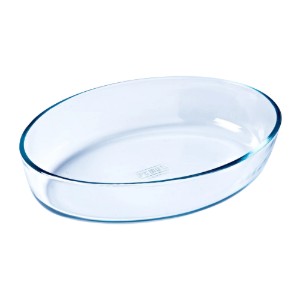 Vas oval, sticla termorezistenta, 35x24cm/3,1L, "Iconics" - Pyrex