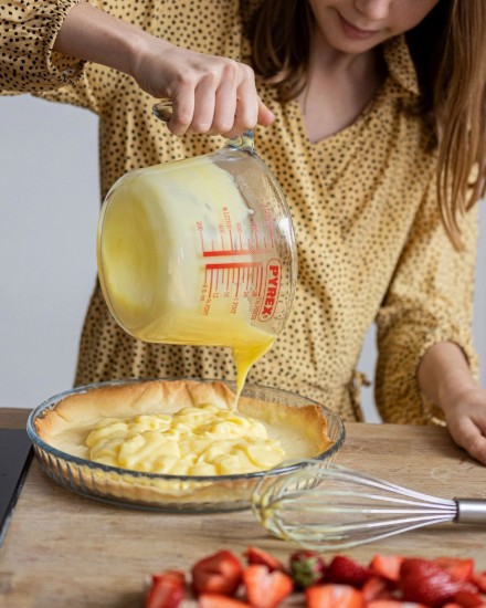 Tava tarta din sticla termorezistenta, 31cm, "Iconics" - Pyrex