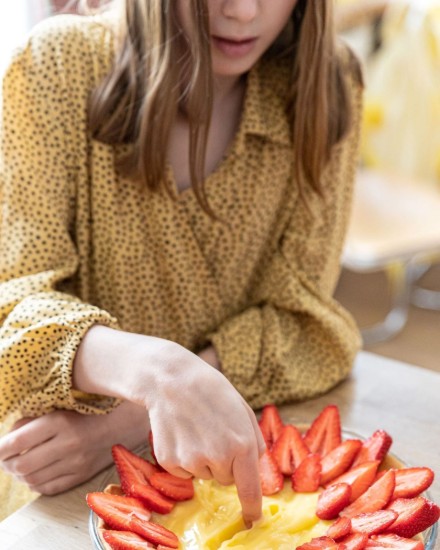 Tava tarta din sticla termorezistenta, 31cm, "Iconics" - Pyrex