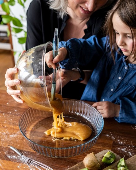 Tava tarta flan, din sticla termorezistenta, 26cm, "Cook&Enjoy" - Pyrex