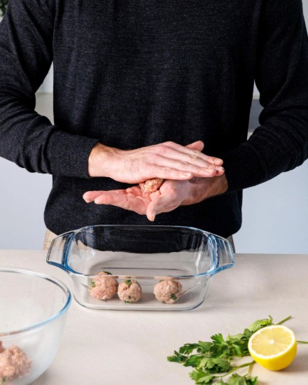 Vas patrat, sticla termorezistenta, 22x22cm/2,4L, "Let's Share" - Pyrex