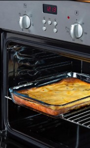 Caserola dreptunghiulara, cu capac, sticla termorezistenta, 40x27cm/4,9L, "Cook&Store", Blue - Pyrex