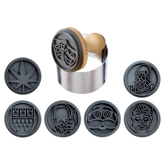 Set stampile biscuiti, 9 piese, silicon - Westmark
