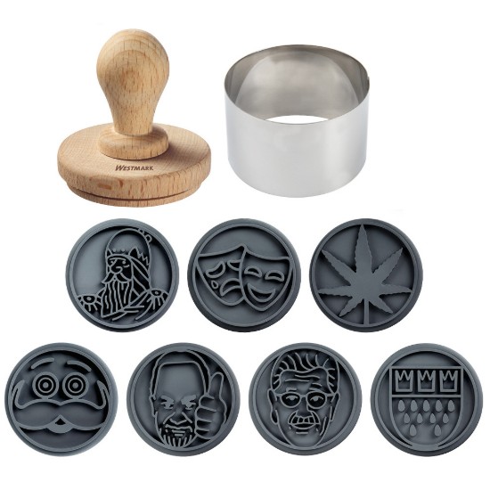 Set stampile biscuiti, 9 piese, silicon - Westmark