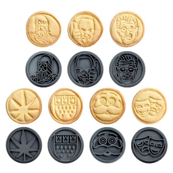 Set stampile biscuiti, 9 piese, silicon - Westmark