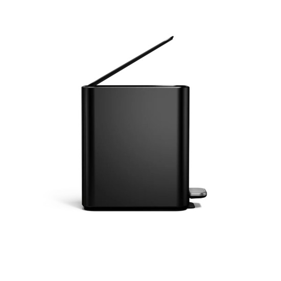 Cos de gunoi cu pedala, 5 L, inox, Matte Black  - simplehuman