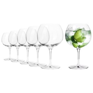 Set 6 pahare gin, sticla cristalina, 790ml, "Divine" - Krosno