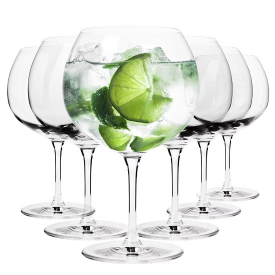 Set 6 pahare gin, sticla cristalina, 790ml, "Divine" - Krosno