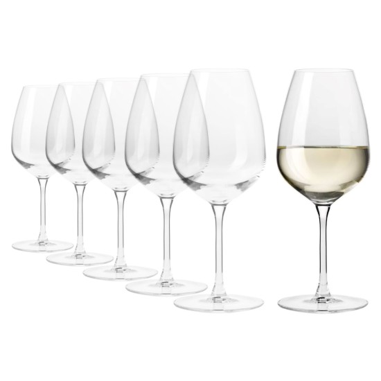 Set 6 pahare vin alb, sticla cristalina, 530ml, "Divine" - Krosno