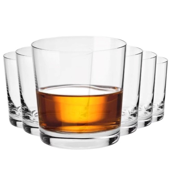 Set 6 pahare whisky, sticla, 430ml, "Divine" - Krosno