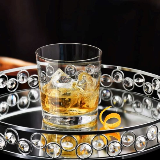 Set 6 pahare whisky, sticla, 430ml, "Divine" - Krosno