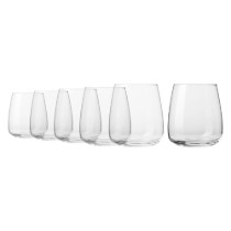 Set 6 pahare apa, sticla, 470ml, "Modern" - Krosno