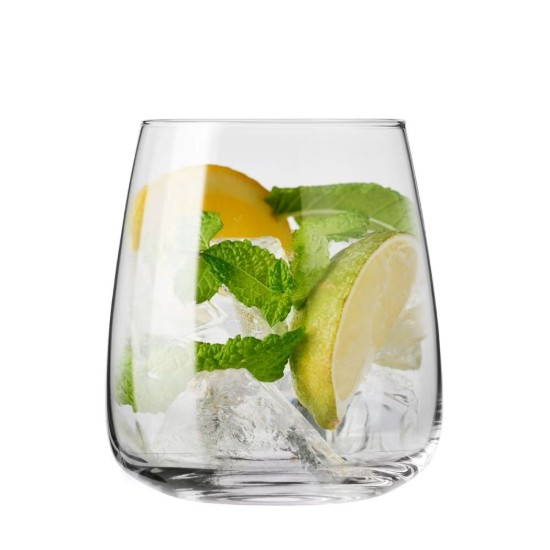 Set 6 pahare apa, sticla, 470ml, "Modern" - Krosno