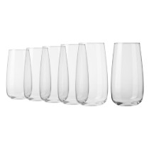 Set 6 pahare long drinks, sticla, 700ml, "Modern" - Krosno