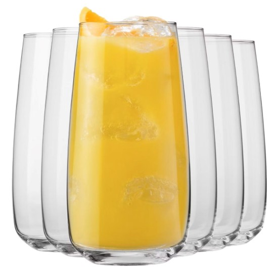 Set 6 pahare long drinks, sticla, 700ml, "Modern" - Krosno