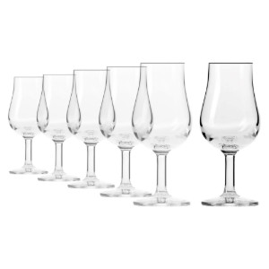 Set 6 pahare degustare whisky, sticla cristalina, 110ml, "Pure" - Krosno