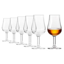 Set 6 pahare degustare whisky, sticla cristalina, 110ml, "Pure" - Krosno