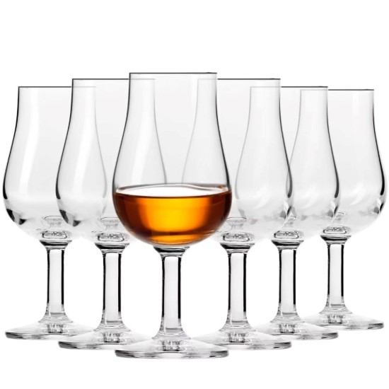 Set 6 pahare degustare whisky, sticla cristalina, 110ml, "Pure" - Krosno