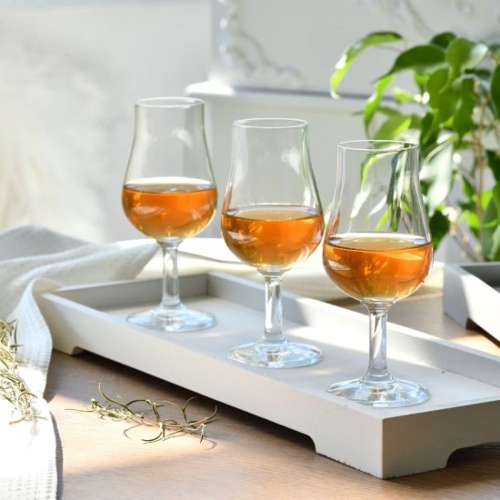 Set 6 pahare degustare whisky, sticla cristalina, 110ml, "Pure" - Krosno