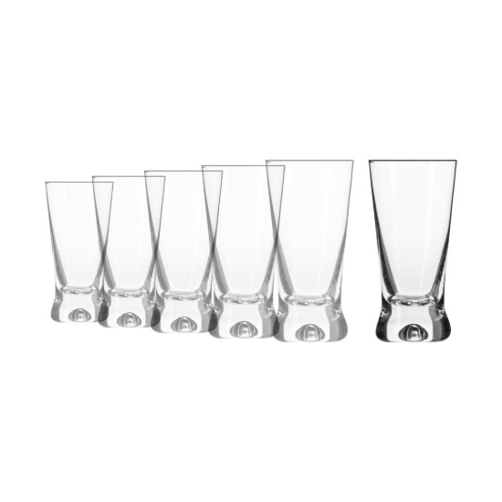 Set 6 pahare vodca, sticla, 50ml, "X-line" - Krosno