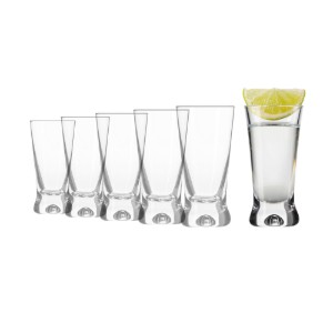 Set 6 pahare vodca, sticla, 50ml, "X-line" - Krosno