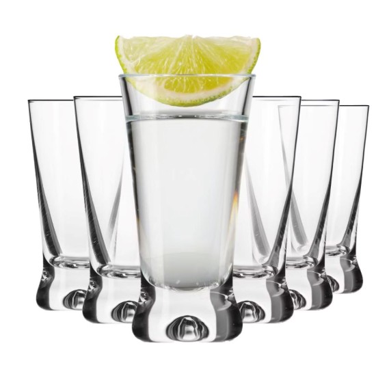Set 6 pahare vodca, sticla, 50ml, "X-line" - Krosno