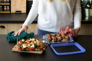 Caserola  cu capac din sticla termorezistenta, 22x17cm/1,5L, "Pure Glass" - Pyrex