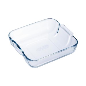 Vas patrat sticla termorezistenta, 25x21cm/2L - PYREX