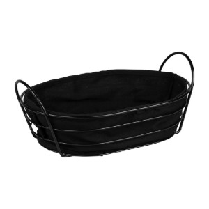 Cos pentru paine, metal, 28 x 20 cm, Negru - Kesper