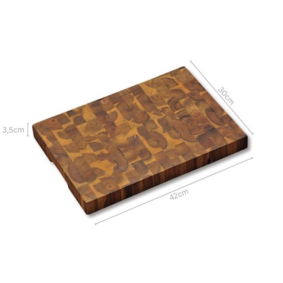 Tocator profesional, acacia, 42 x 30 cm, grosime 4 cm - Kesper