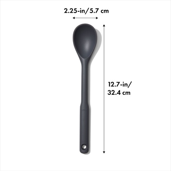Lingura gatit, silicon, 32,4 cm, "Good Grips", Negru - OXO