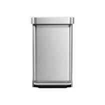 Cos de gunoi cu pedala, 45 L, inox, Brushed - simplehuman