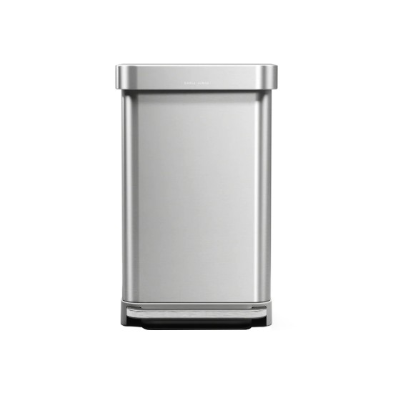 Cos de gunoi cu pedala, 45 L, inox, Brushed - simplehuman