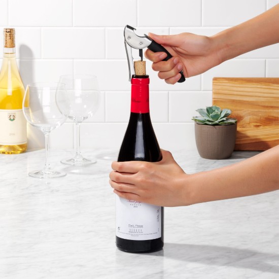 Tirbuson multifunctional, inox, 19,1 cm, "SteeL", Negru - OXO