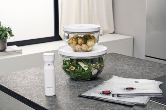 Set vacuum 9 piese M/L, sticla, "FRESH & SAVE" - Zwilling