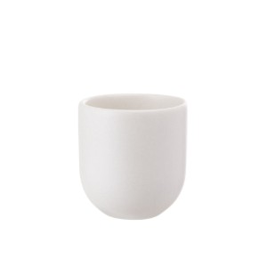 Ceasca cafea ceramica, 150ml, pahar Novum Milk Foam, alb mat, gresie glazurata manual