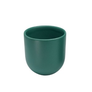 Ceasca cafea ceramica, 250 ml, pahar Novum Royal Green, verde regal mat, gresie glazurata manual