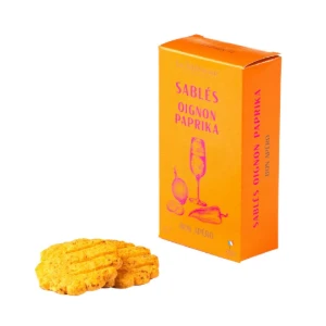 Biscuiti Sablés sarati cu ceapa si paprika, 40 g  ℮, La Sablésienne, Franta