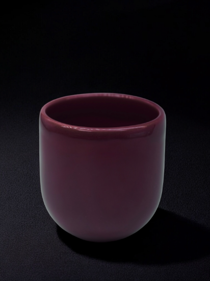 Ceasca cafea ceramica, 250 ml, pahar Novum Imperio Dark Purple, mov inchis lucios, gresie glazurata manual