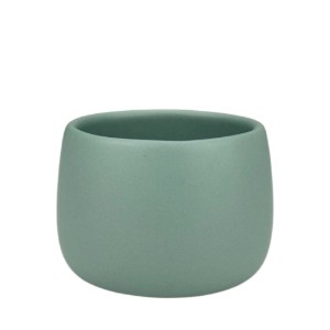 Ceasca cafea ceramica, 330 ml, Novum Capuccino Mint Green, verde menta pudrat mat, gresie glazurata manual