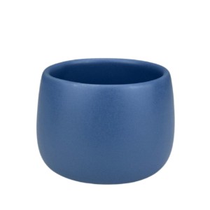 Ceasca cafea ceramica, pahar 330 ml, Novum Capuccino Baby Blue, albastru pudrat mat, gresie glazurata manual