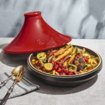 Tajine, ceramica, 33,5cm/4L, Burgundy, "Delight" - Emile Henry