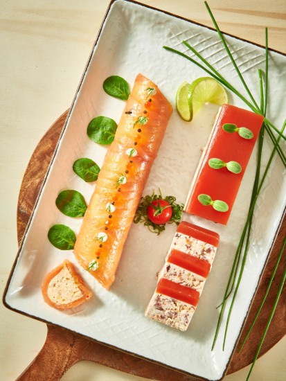 Forma semi-rounda Yule, inox, 30 x 4 cm - de Buyer