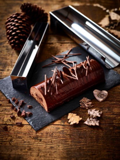 Forma semi-rounda Yule, inox, 30 x 4 cm - de Buyer