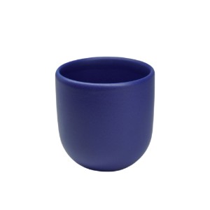 Ceasca cafea ceramica, 250 ml, pahar Novum Velaris Cobalt Blue, albastru cobalt, gresie glazurata manual