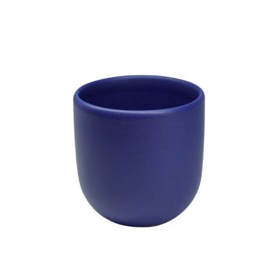 Ceasca cafea ceramica, 250 ml, pahar Novum Velaris Cobalt Blue, albastru cobalt, gresie glazurata manual