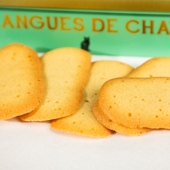 Cutie biscuiti „Langues de Chat”, 160 g ℮, La Sablésienne, Franta