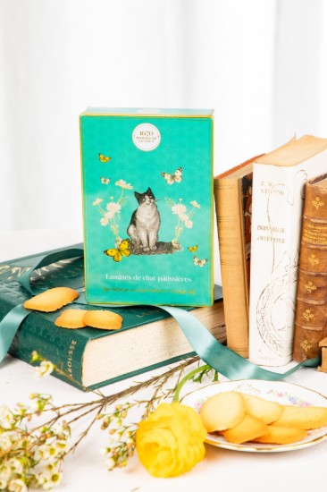Cutie biscuiti „Langues de Chat”, 160 g ℮, La Sablésienne, Franta
