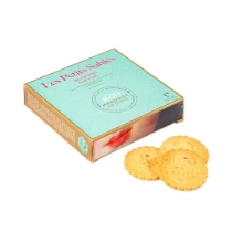 Biscuiti Sablés cu bucati de caramel cu unt sarat, 100 g ℮, La Sablésienne, Franta